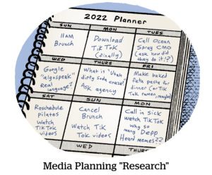 Comic: Media Planning "Research"